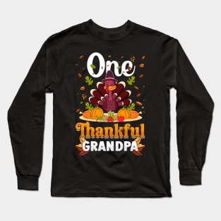 Thanksgiving day November 24 One Thankful grandpa Long Sleeve T-Shirt